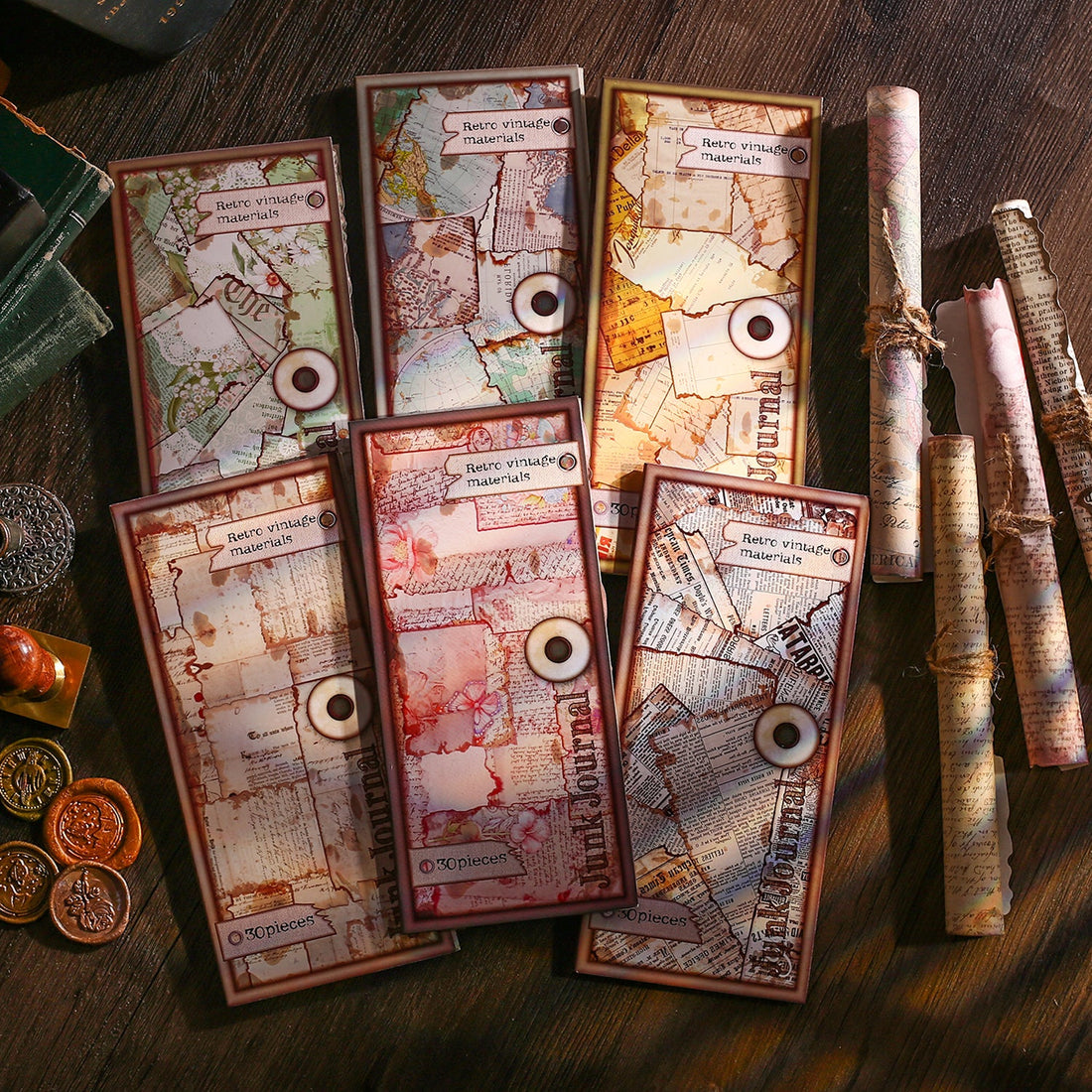 Old Dream Book Series Alien Book Page Scarpbook Paper