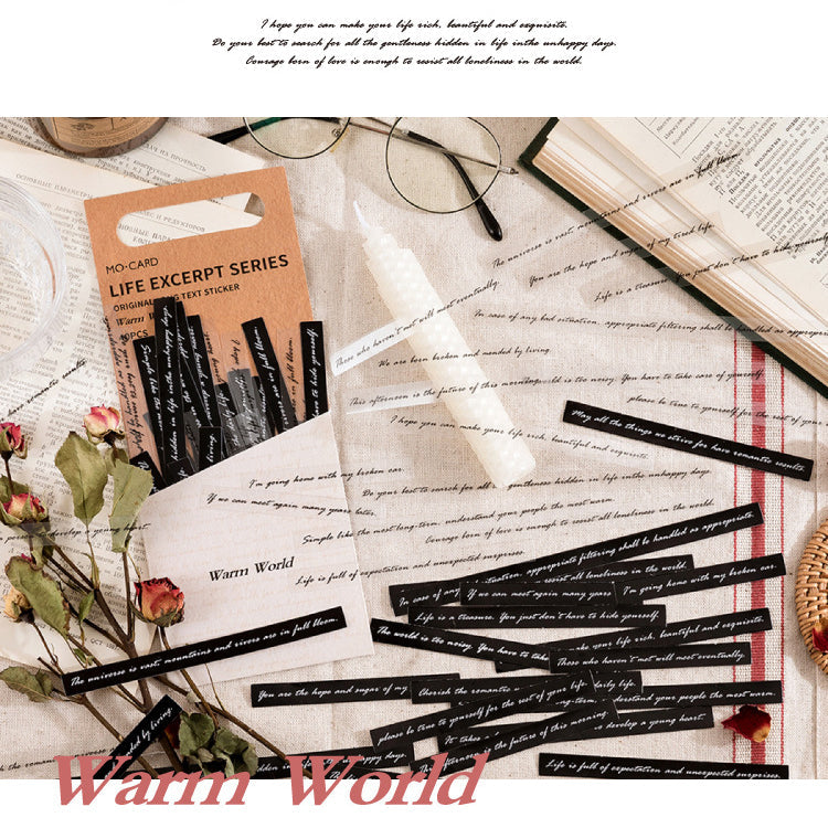 Stripe Stickers Life Pakcs 40pcs