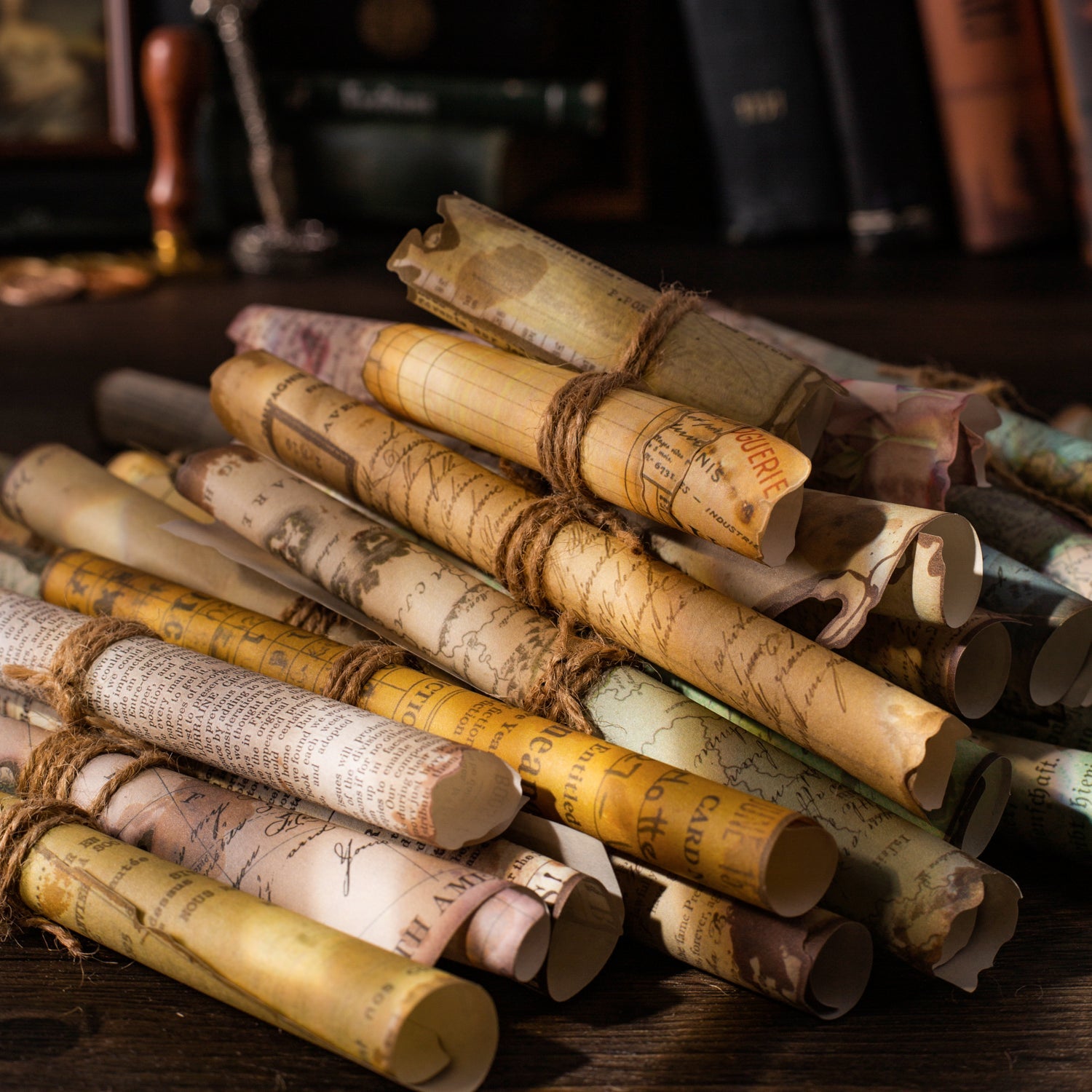 Old Dream Book Series Alien Book Page Scarpbook Paper