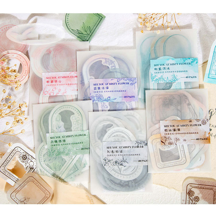 Double-material Ink Feeling Plant Note Paper