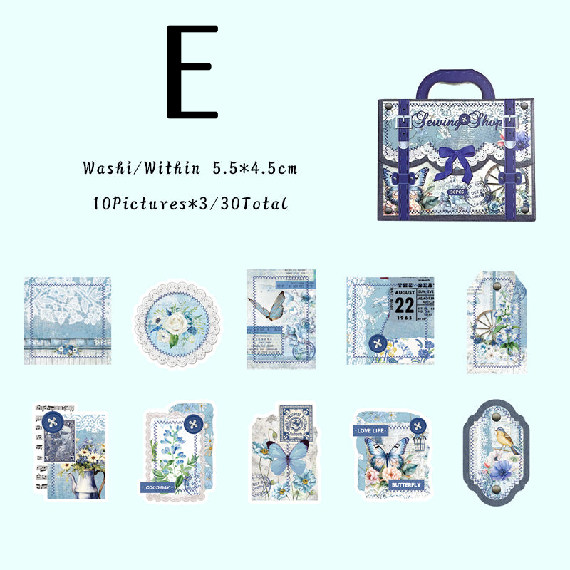 Sewing hand made series sticker