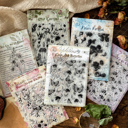 flowers and plants Transparent Silicone Stamps