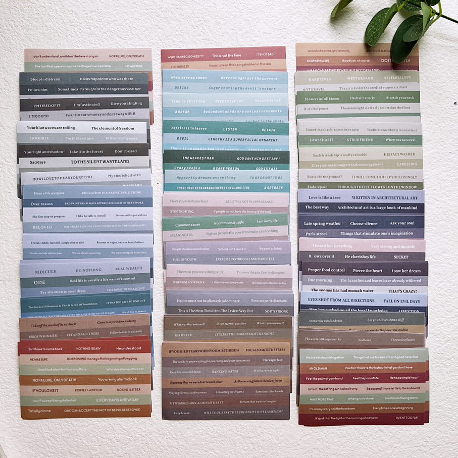 Washi zerreißbarer Notizaufkleber