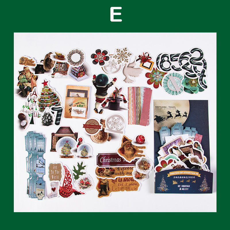 Christmas Gift Stickers 100pcs