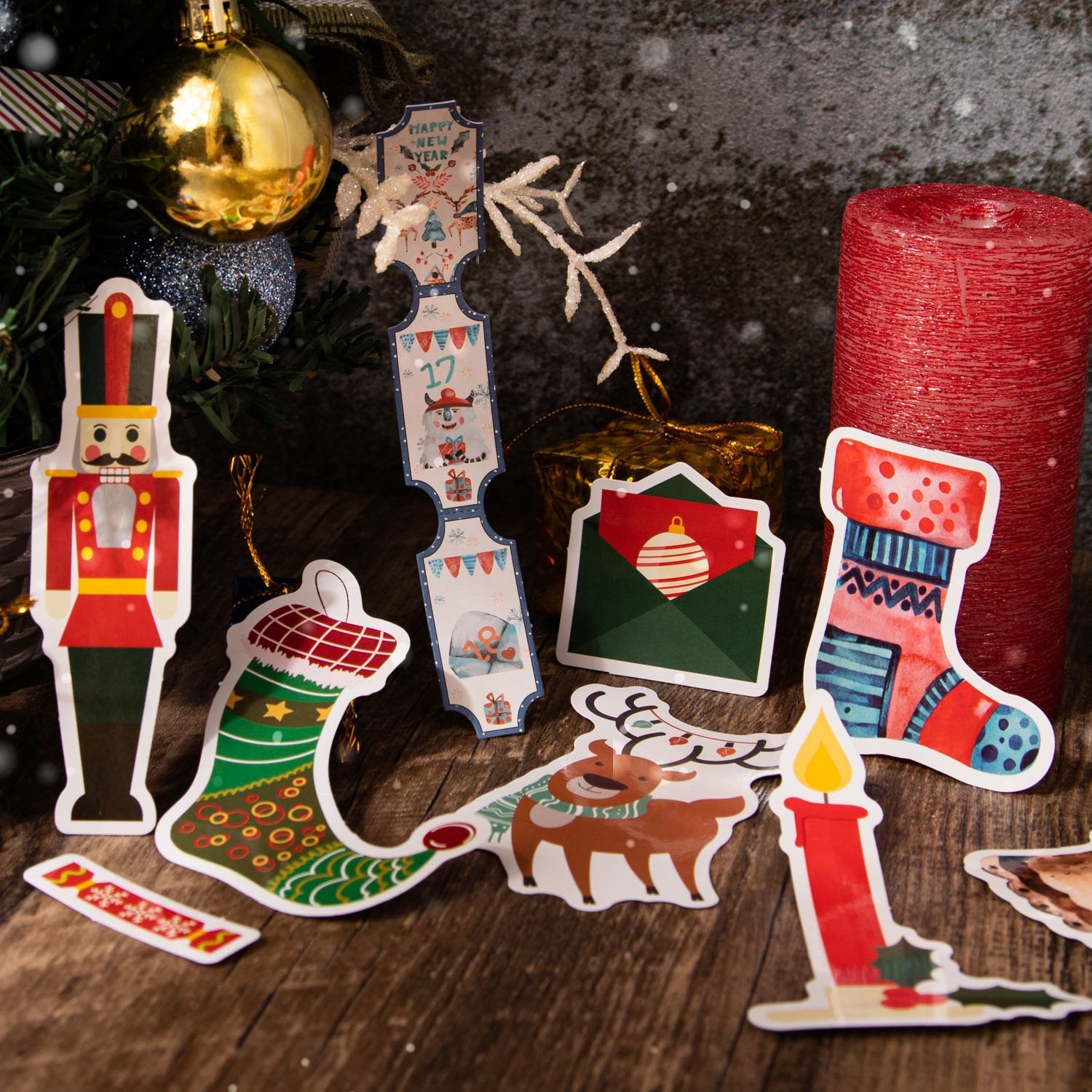 Christmas Gift Stickers 100pcs