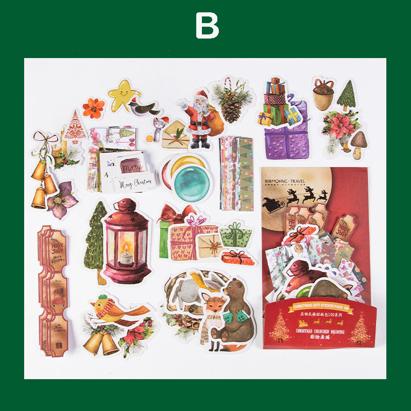 Christmas Gift Stickers 100pcs