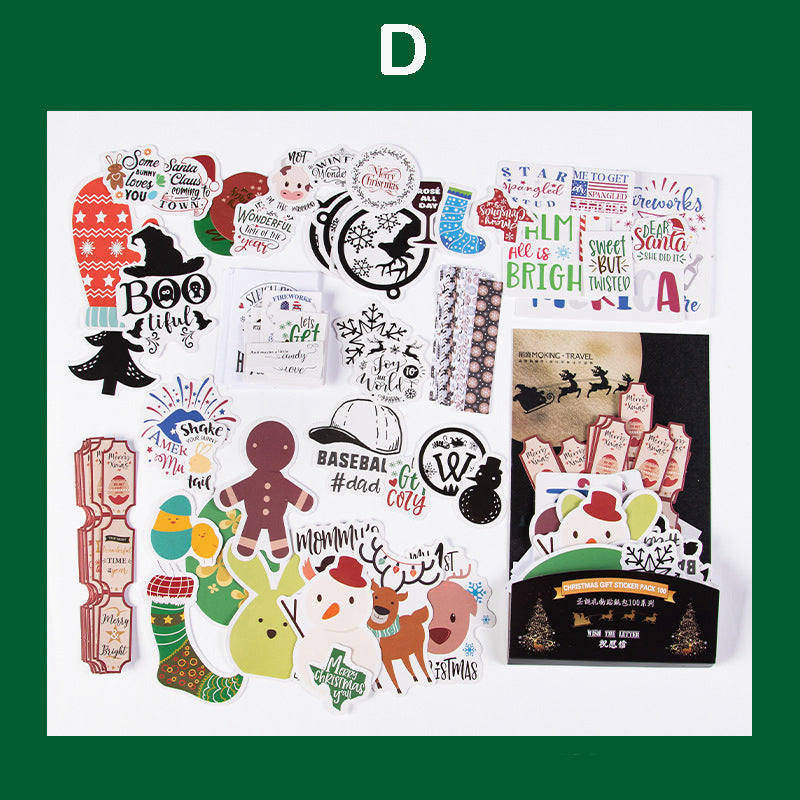 Christmas Gift Stickers 100pcs