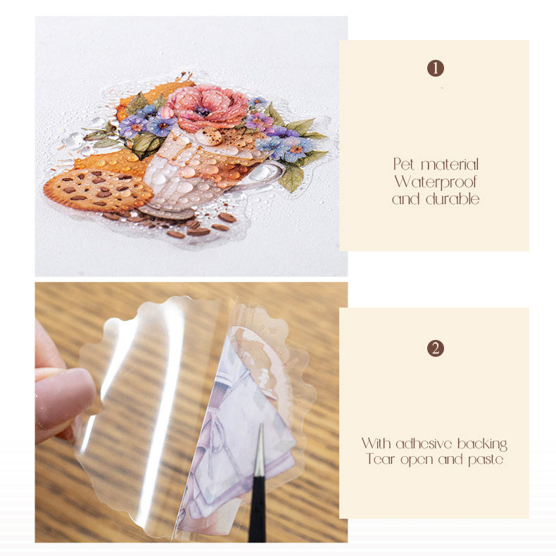 Coffee Theme Stickers 30pcs