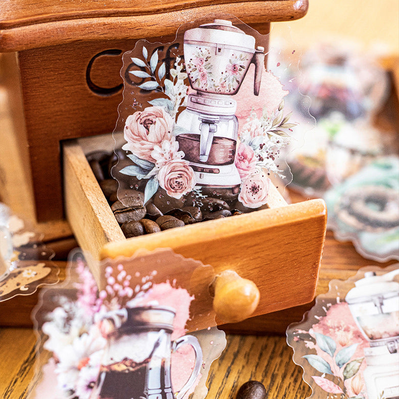 Coffee Theme Stickers 30pcs
