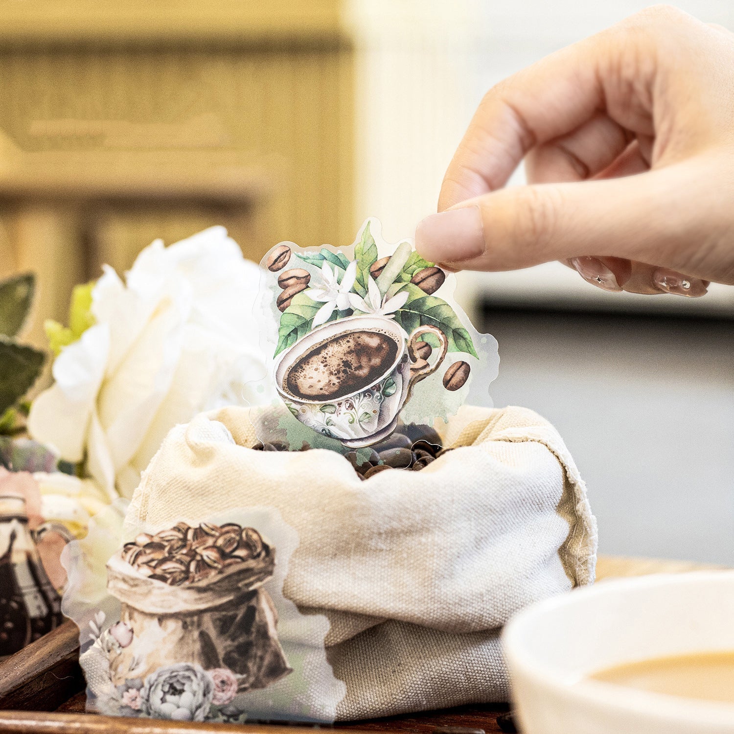 Coffee Theme Stickers 30pcs