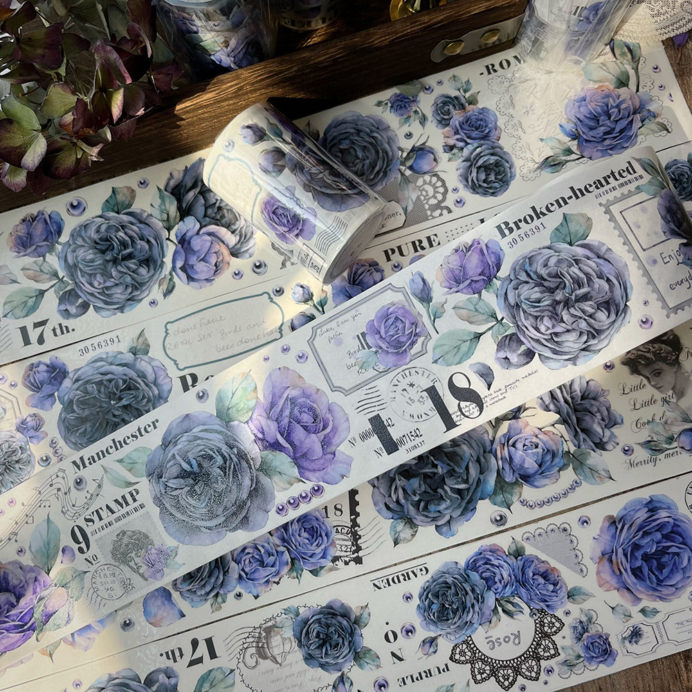 6.5cm*200cm Dark Moonflower Tape