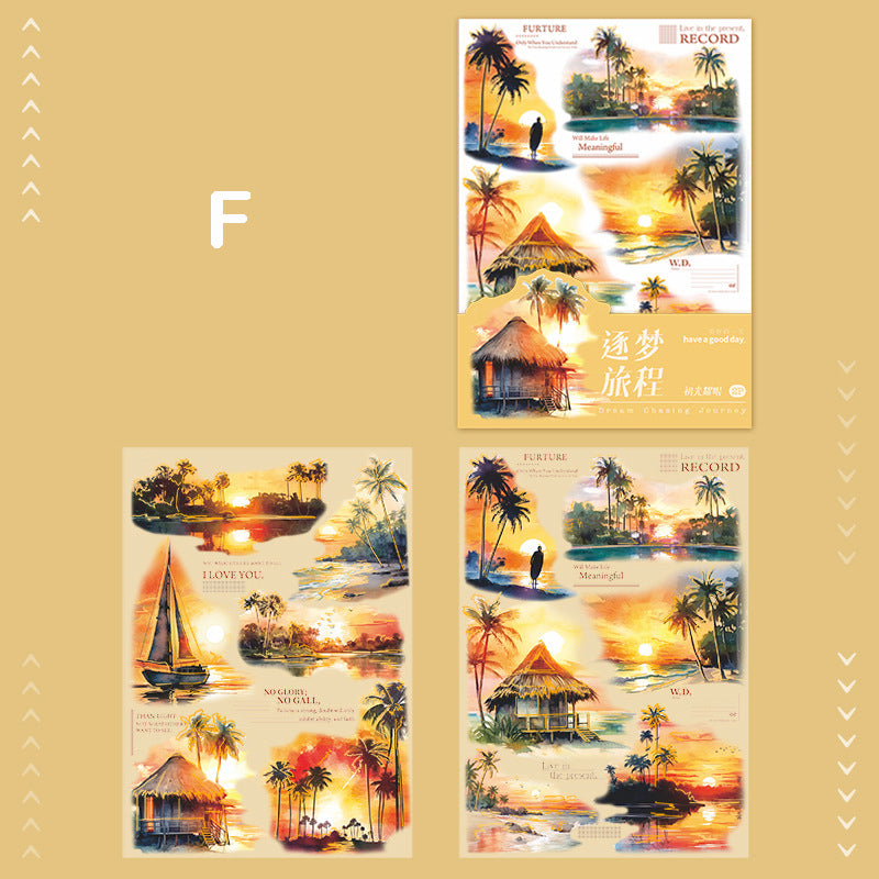 Dream Chasing Journey Stickers | MooboomPlanner