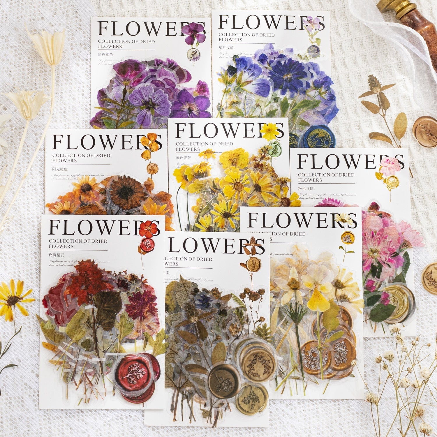 Dried Flower Collection Stickers