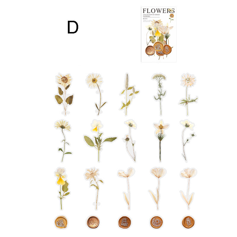 Dried Flower Collection Stickers