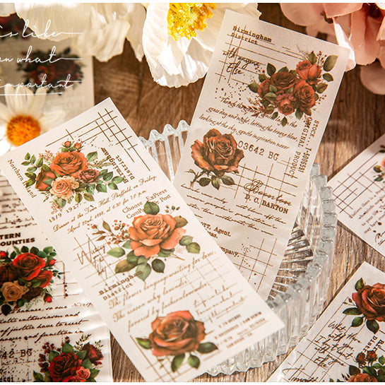 Flowery Manuscript Paper 30pcs