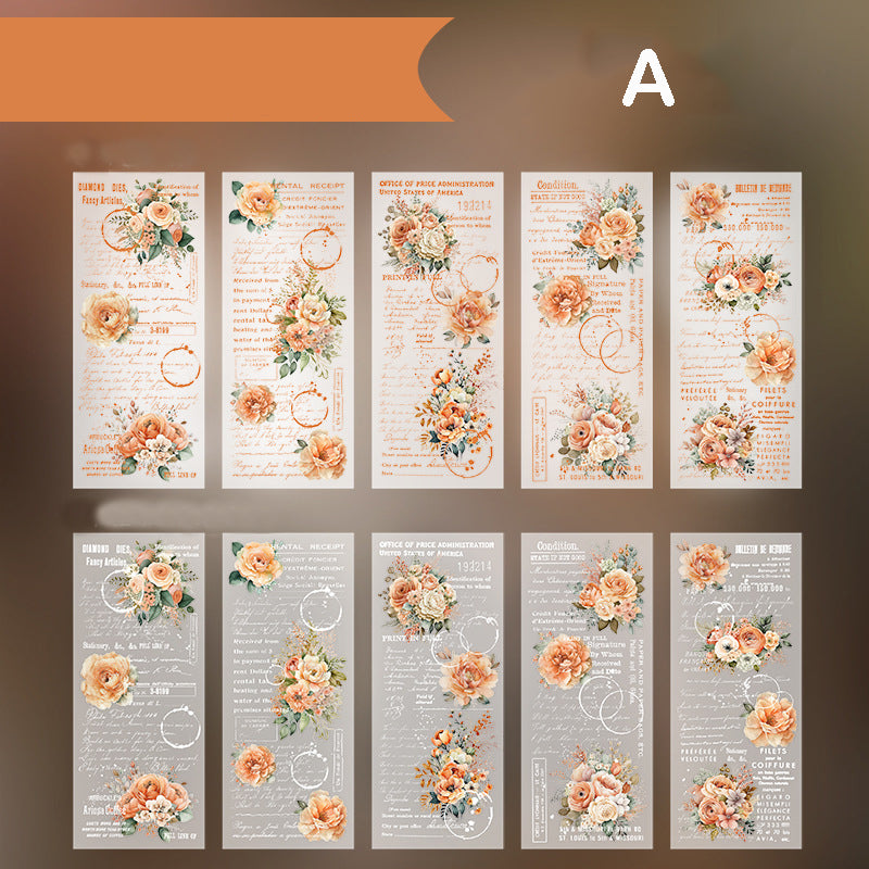 Flowery Manuscript Paper 30pcs