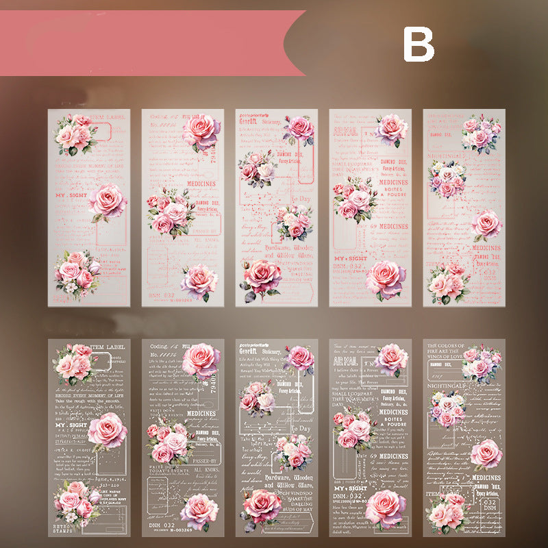 Flowery Manuscript Paper 30pcs