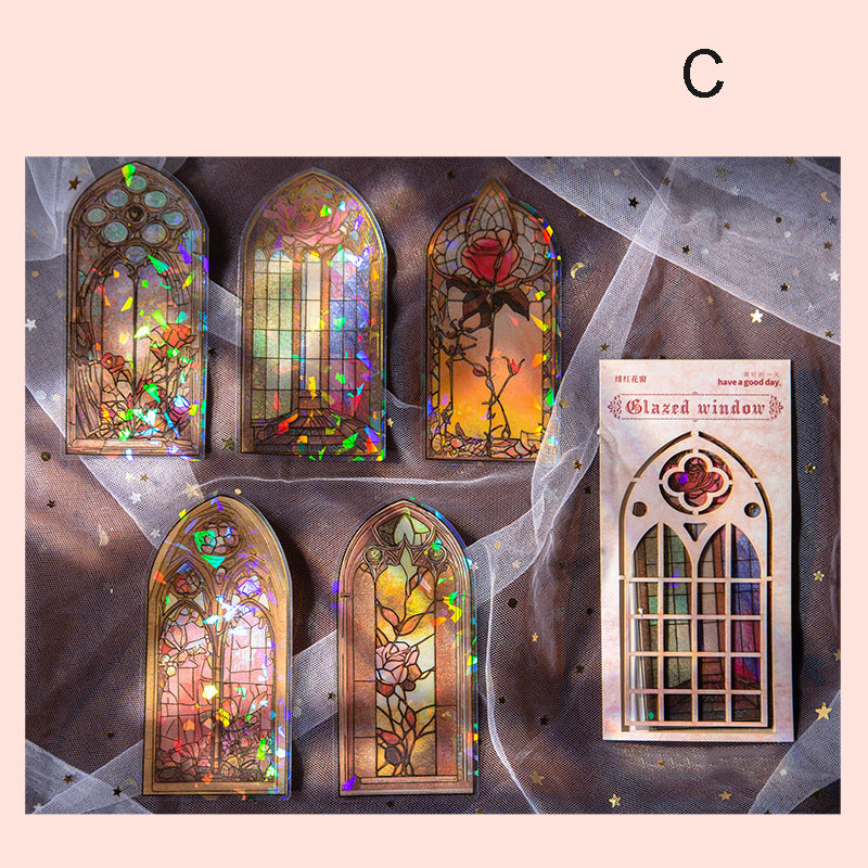 Edvir Window Sticker Glazed Window Stickers 10pcs