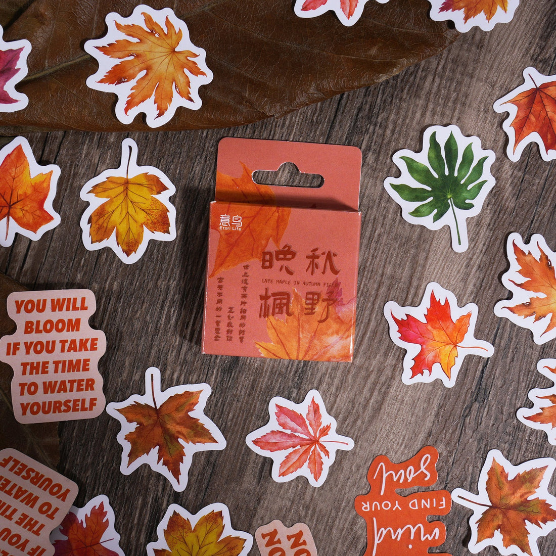 Late Autumn Leaves Stickers 46pcs