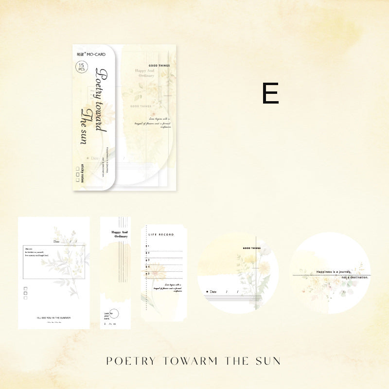 Listen to the Secret of Flower Paper 15pcs