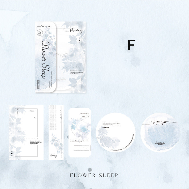 Listen to the Secret of Flower Paper 15pcs