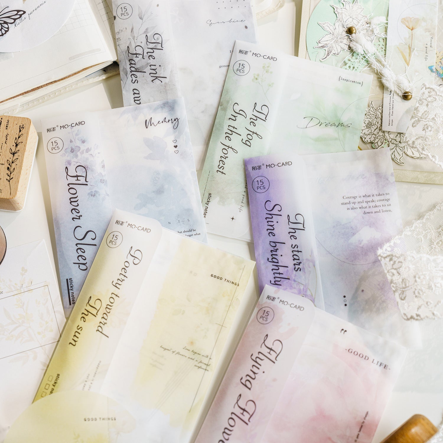 Listen to the Secret of Flower Paper 15pcs