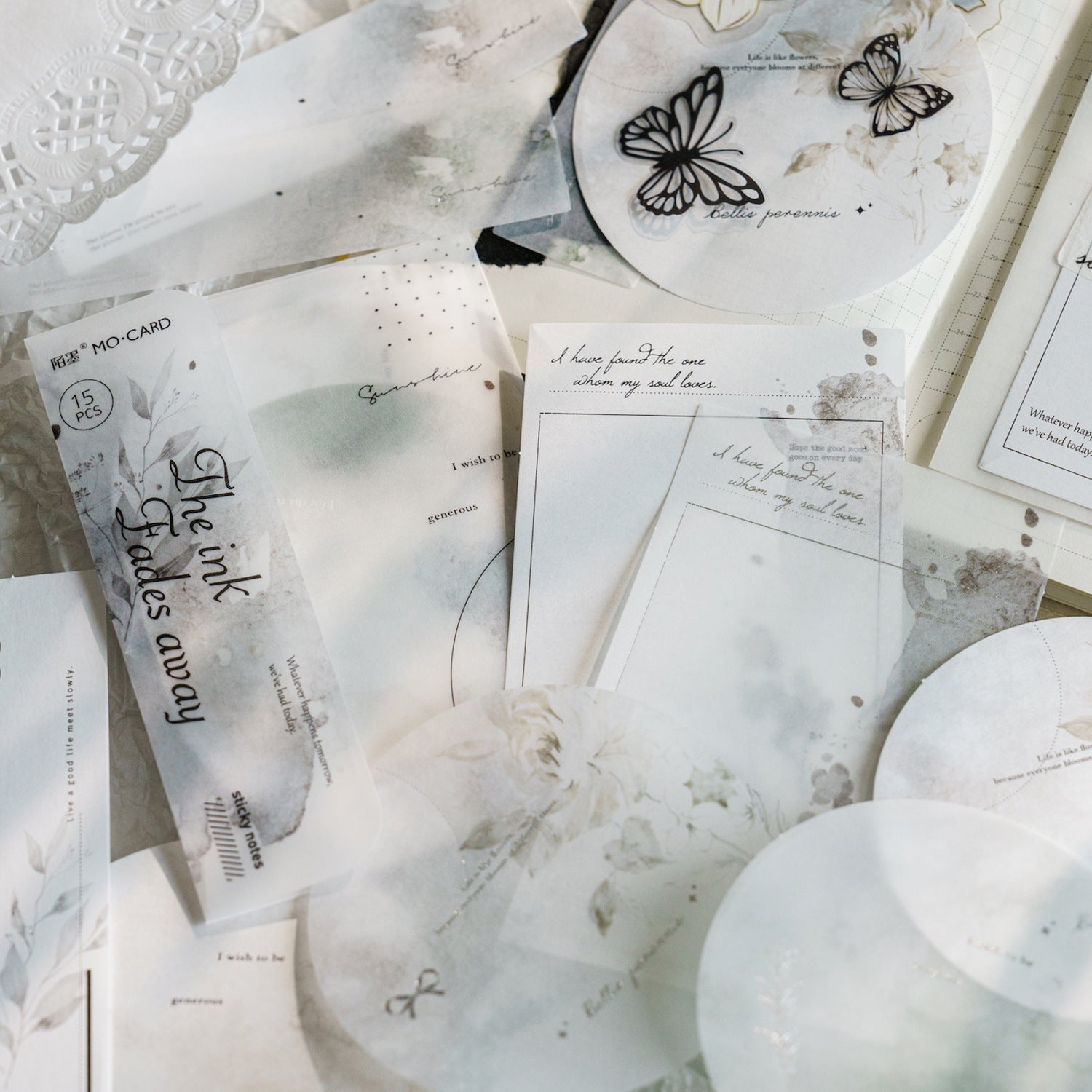 Listen to the Secret of Flower Paper 15pcs