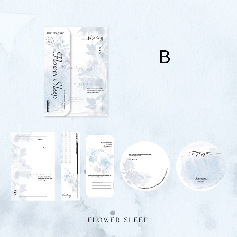 Listen to the Secret of Flower Paper 15pcs