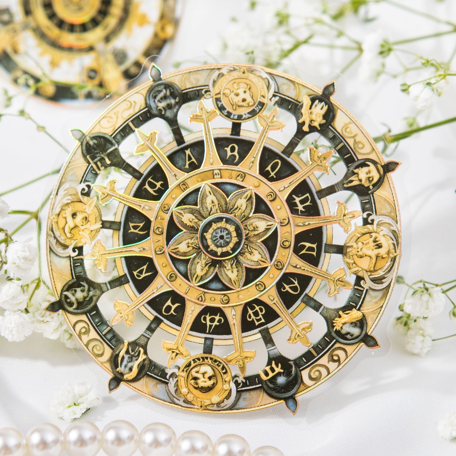 Mandala Flower Sticker 10pcs