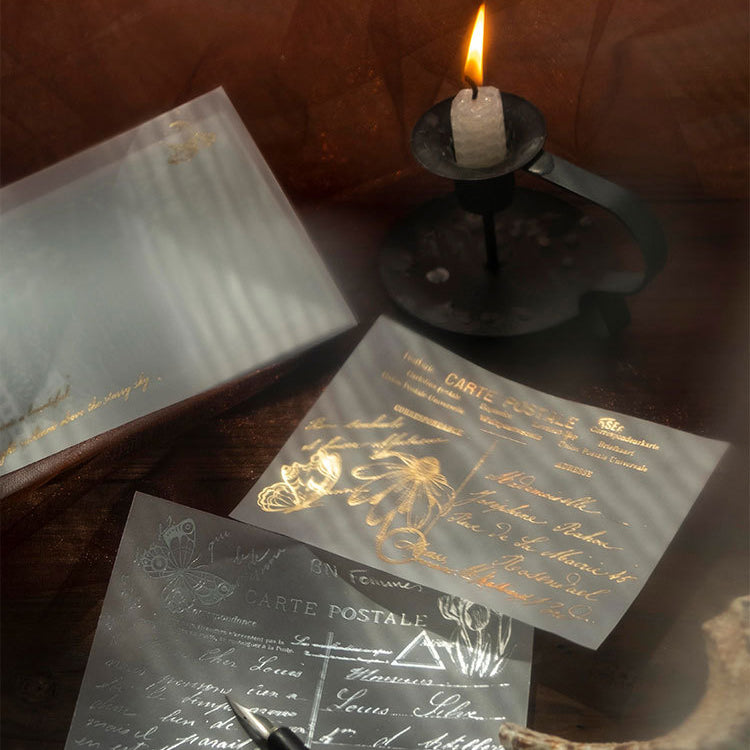 Shining Starry Sky Bronzing Silver Bronzing Paper 10pcs