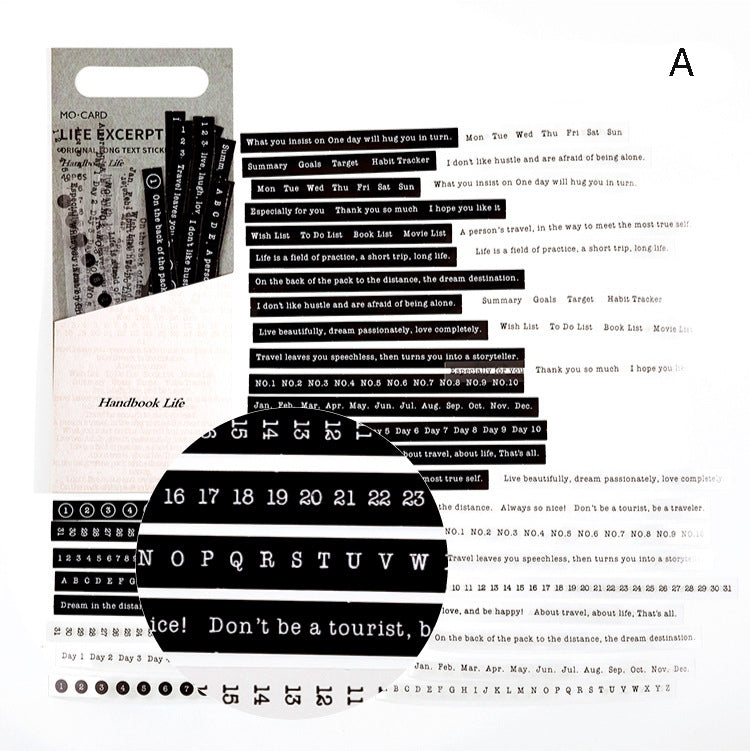 Stripe Stickers Life Pakcs 40pcs