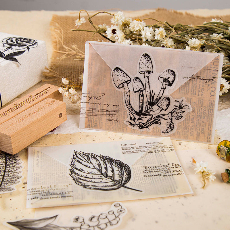 Black and White Flower Stickers