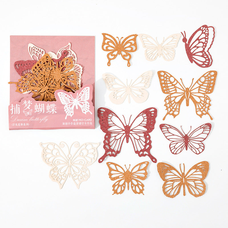 Floating Flower Series Embossed Die Cut Paper