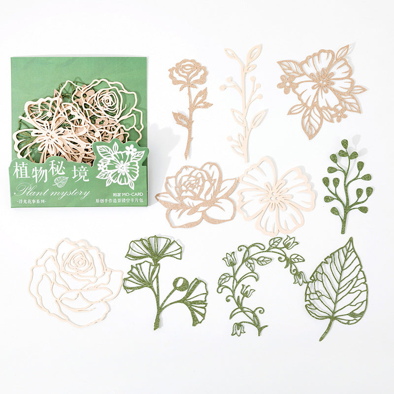 Floating Flower Series Embossed Die Cut Paper