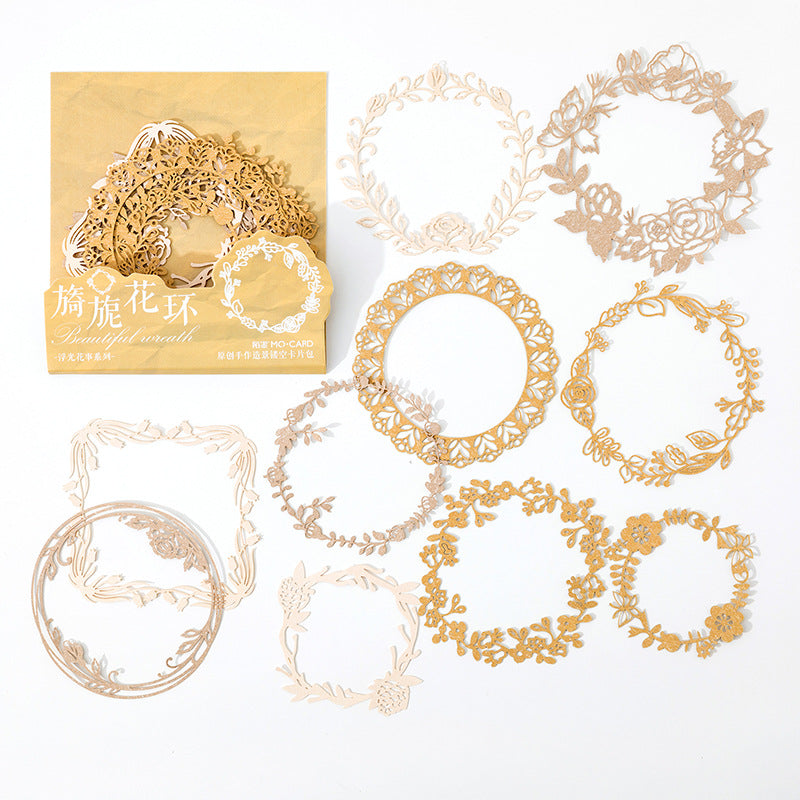 Floating Flower Series Embossed Die Cut Paper