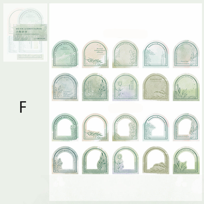 Double-material Ink Feeling Plant Note Paper