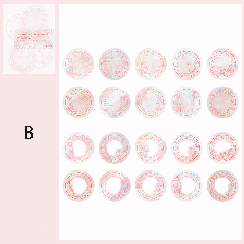 Double-material Ink Feeling Plant Note Paper