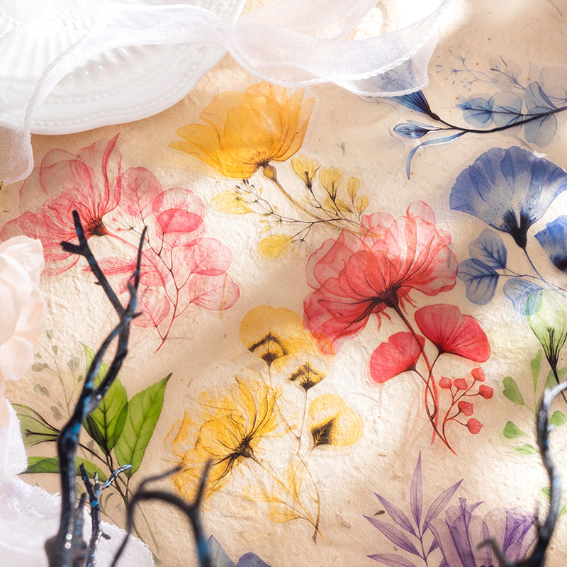 Crystal Flower Stickers 10pcs