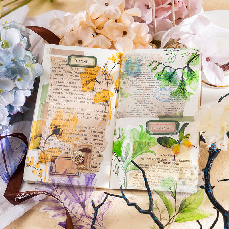 Crystal Flower Stickers 10pcs