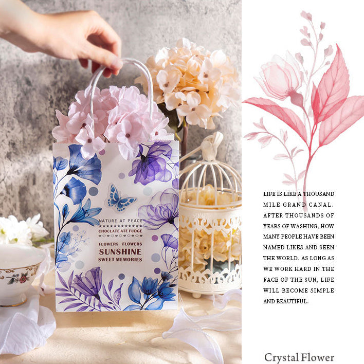 Crystal Flower Stickers 10pcs