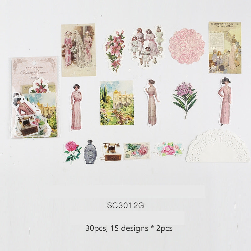 Vintage Style Stickers Kits