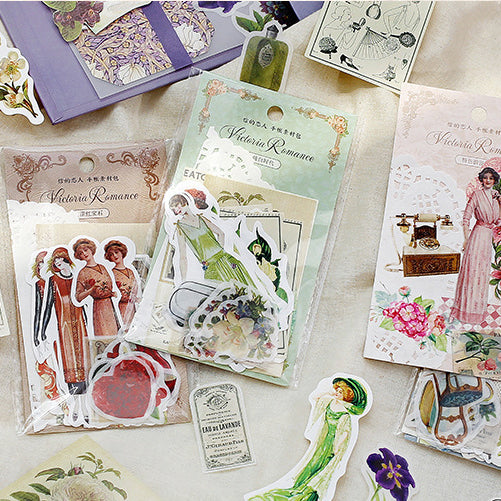 Vintage Style Stickers Kits For scrapbook/Bullet Journal/DIY