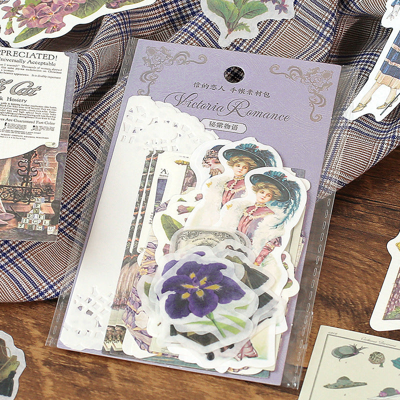 Vintage Style Stickers Kits For scrapbook/Bullet Journal/DIY