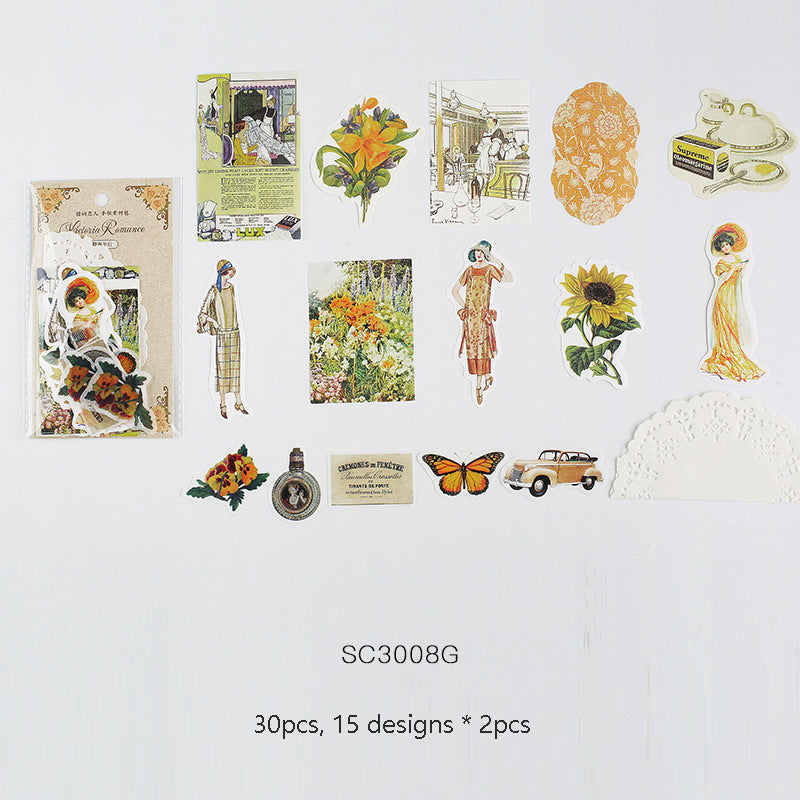 Vintage Style Stickers Kits