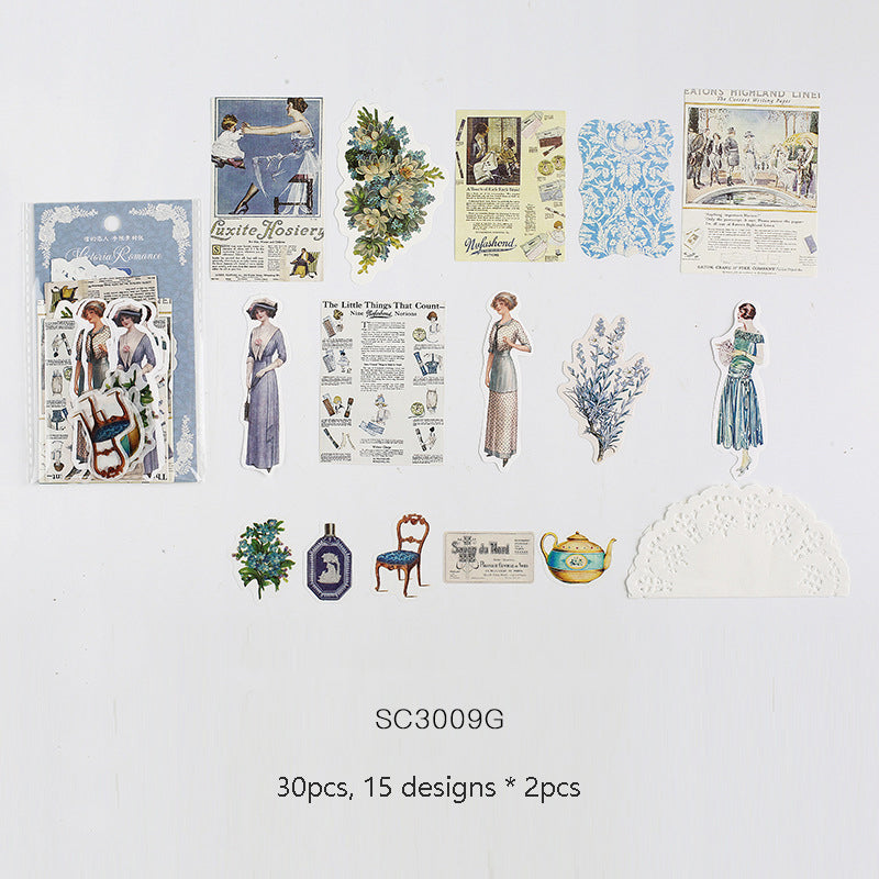Vintage Style Stickers Kits