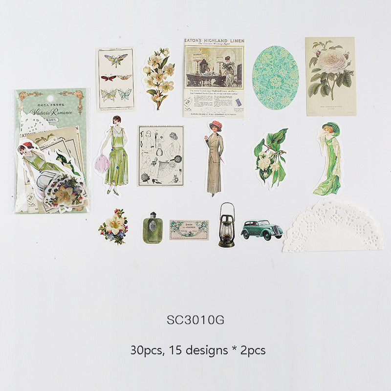 Vintage Style Stickers Kits