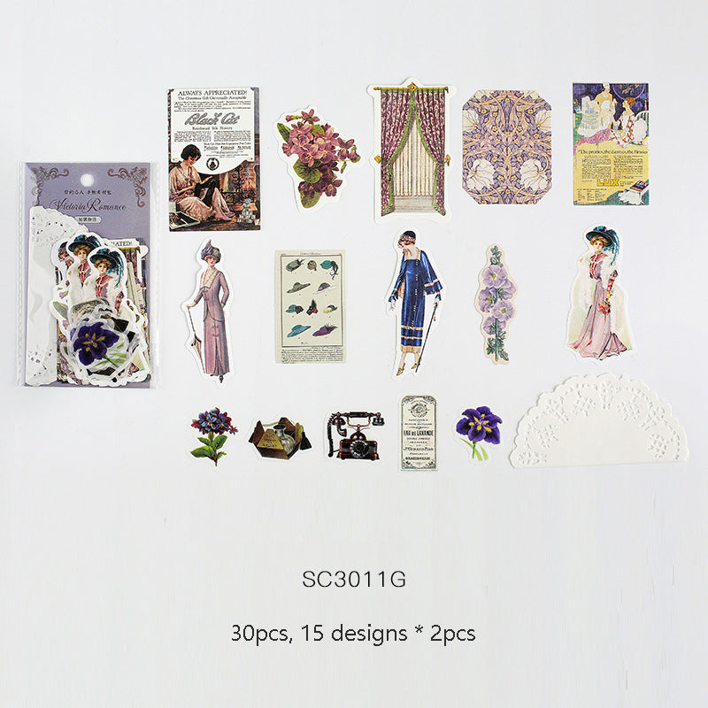 Vintage Style Stickers Kits