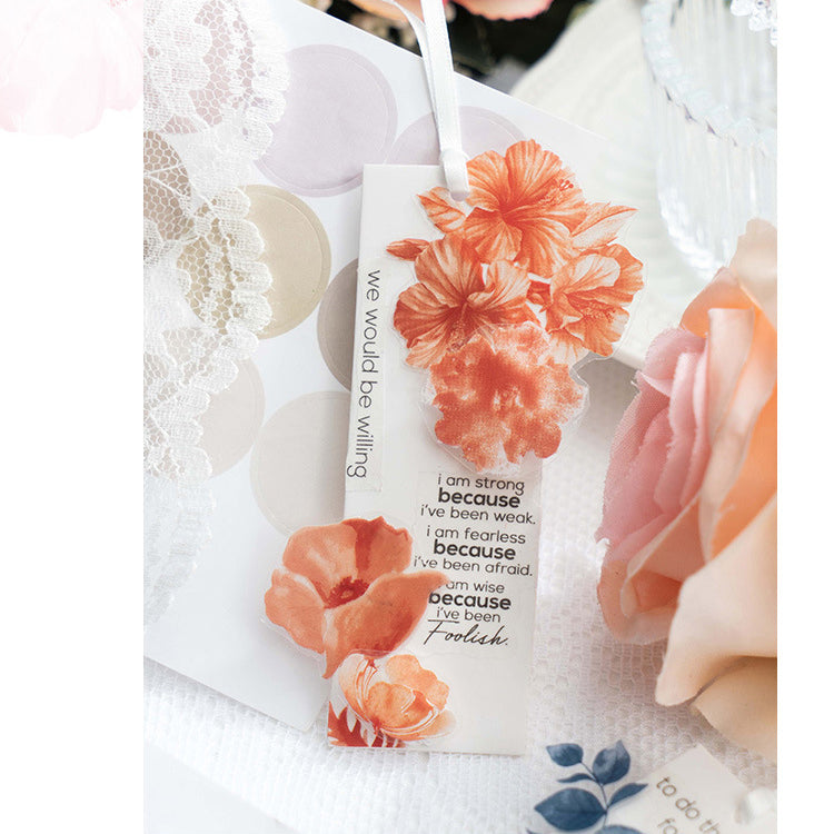 Reflection of Flowers Theme Stickers 50pcs