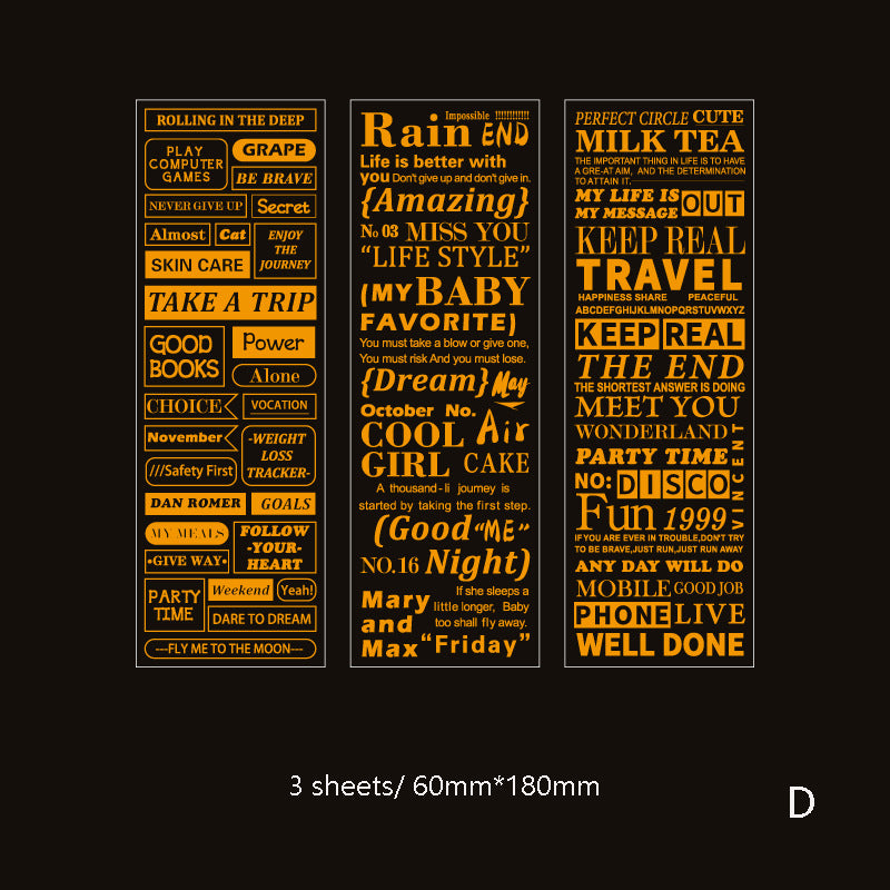 Text Note Series Stickers