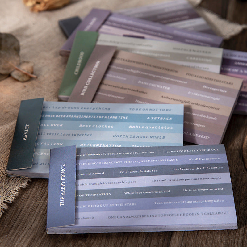 Washi zerreißbarer Notizaufkleber